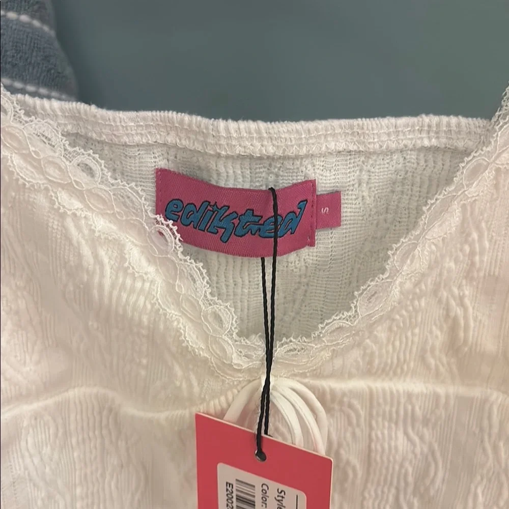 Edikted Lacey Knit Tank Top - Picture 2 of 3